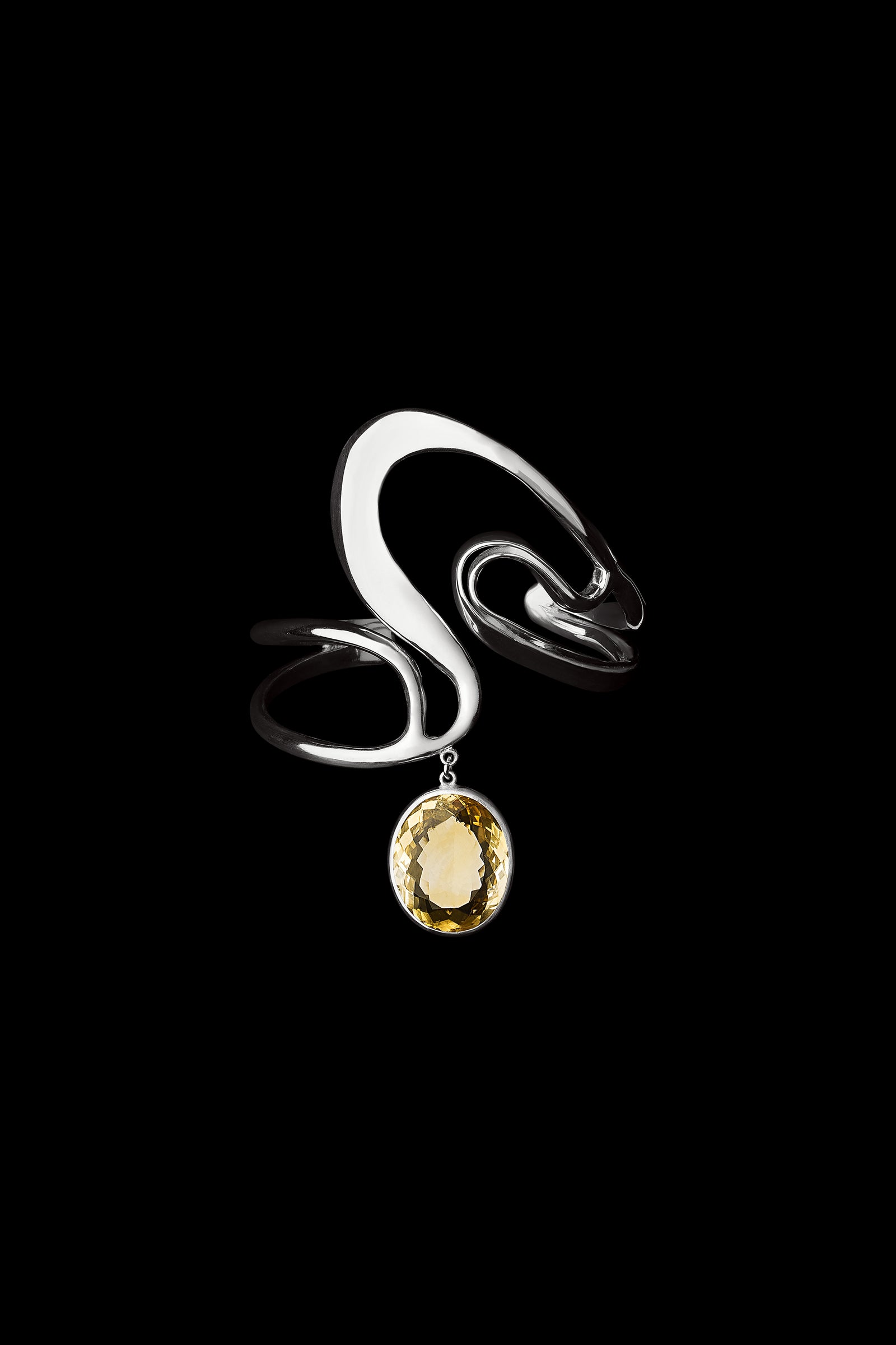 Lula Citrine Dangle Cuff image 3