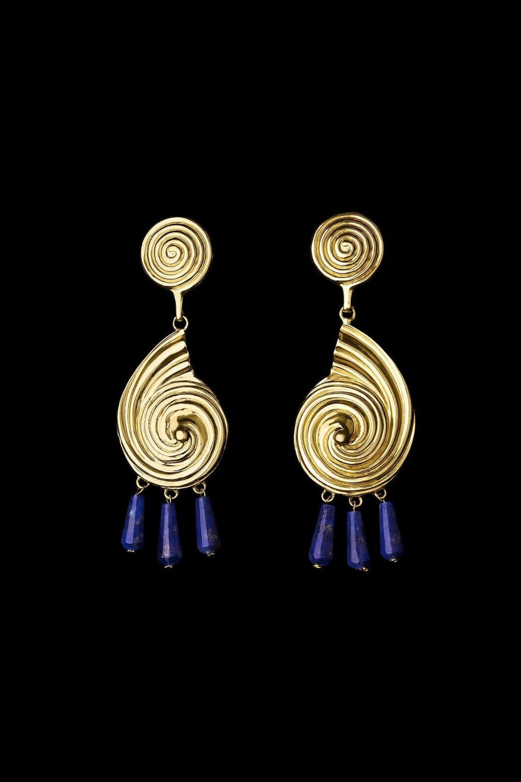 Eliza Lapis Earrings