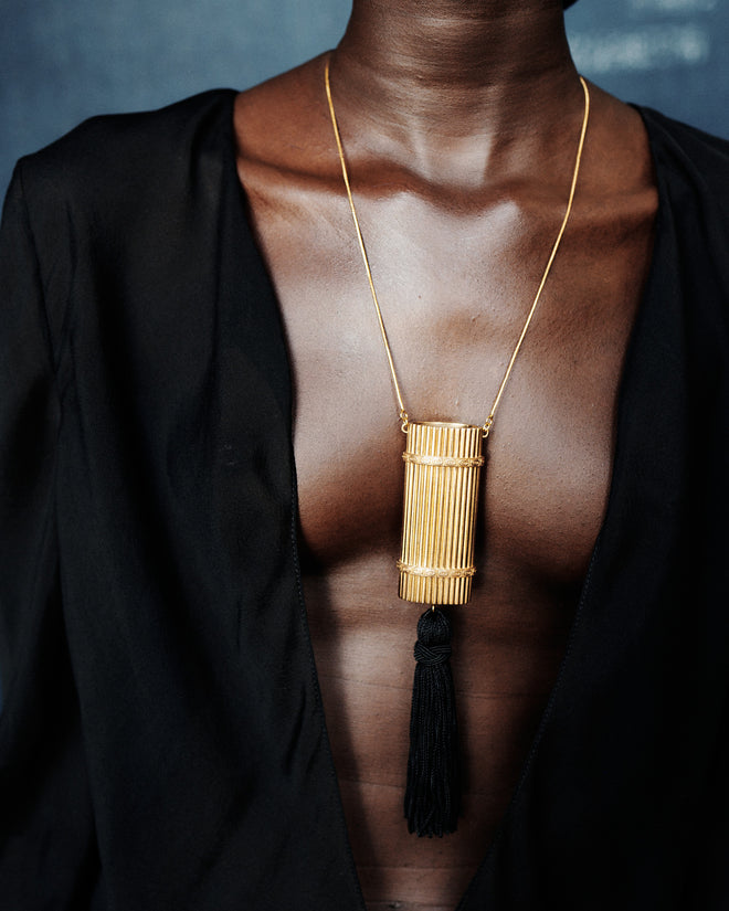 Deco Lighter Pendant in Gold