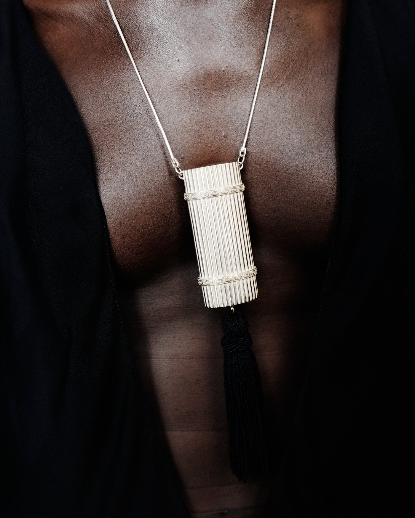 Deco Lighter Pendant in Silver