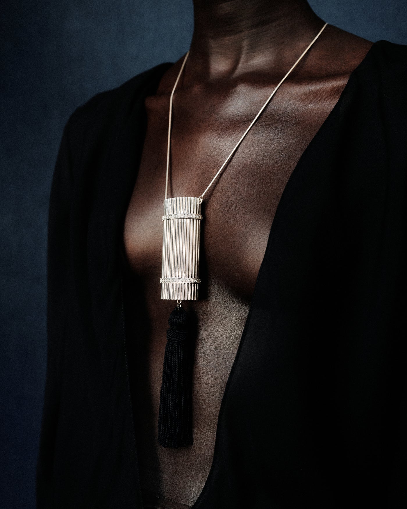 Deco Lighter Pendant in Silver