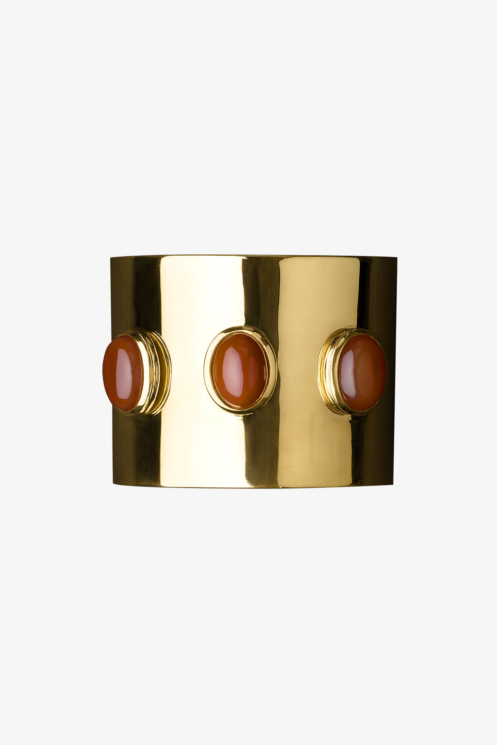 Fiona Carnelian Gold Cuff