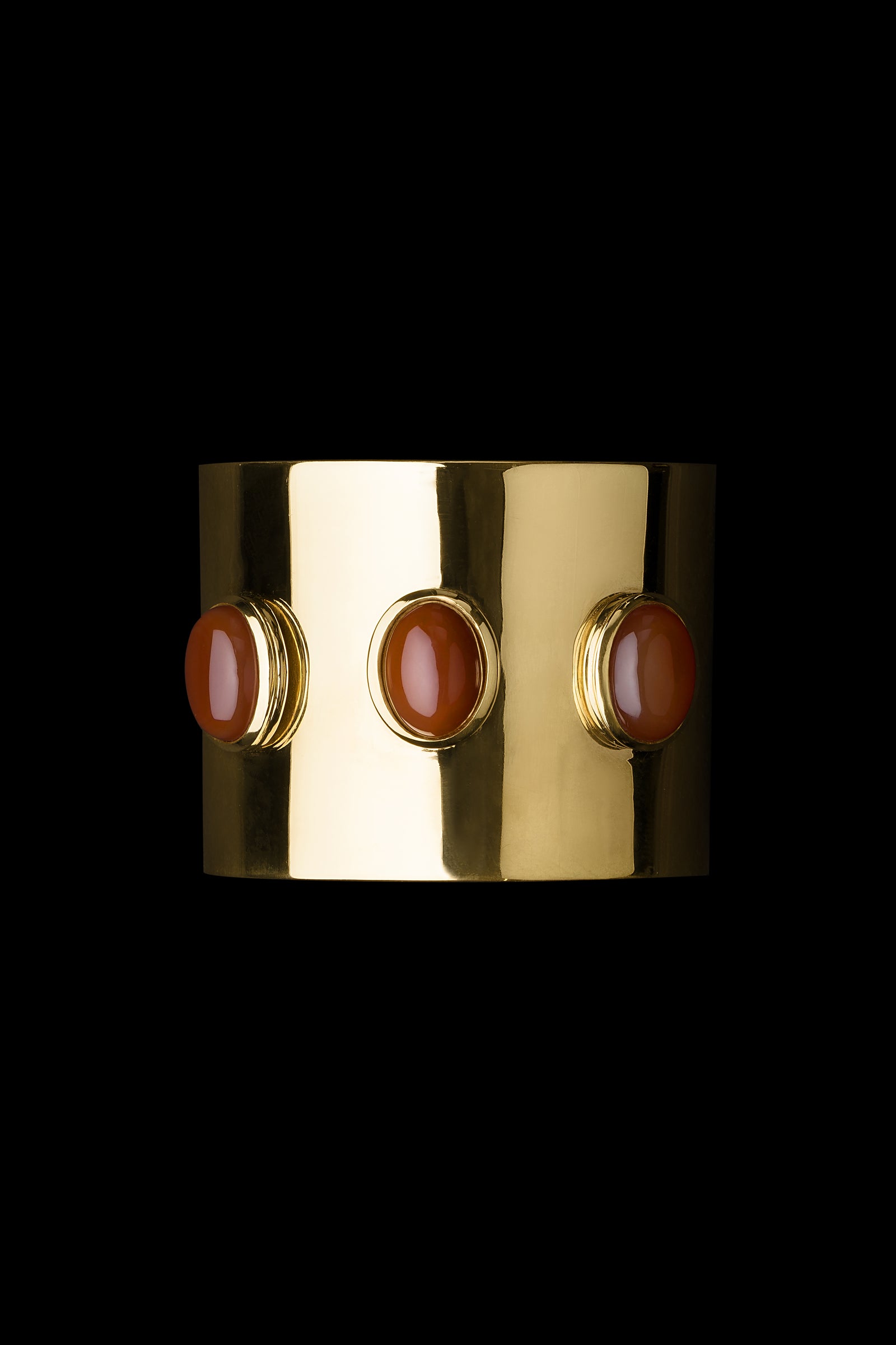 Fiona Carnelian Gold Cuff image 3
