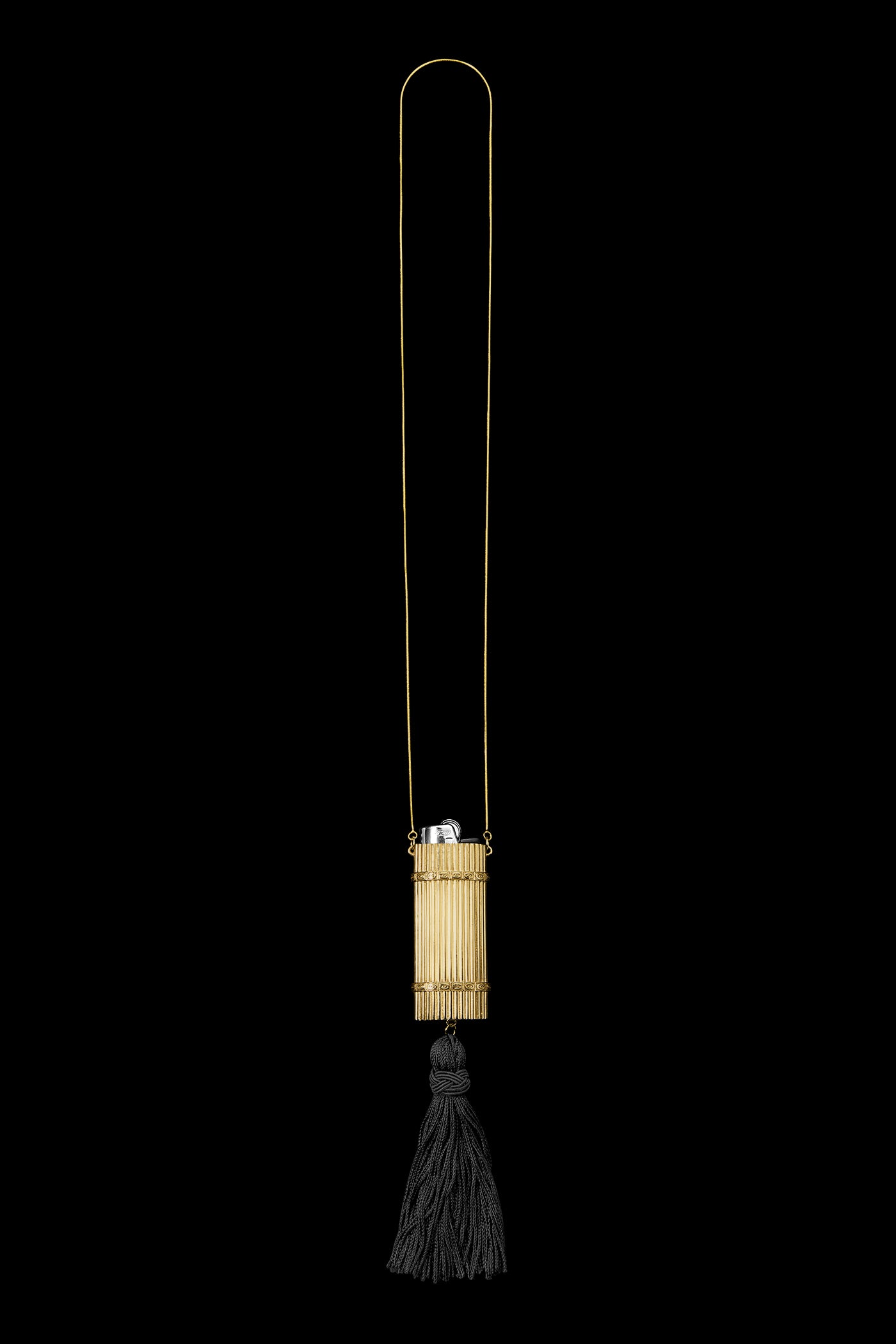 Deco Lighter Pendant in Gold