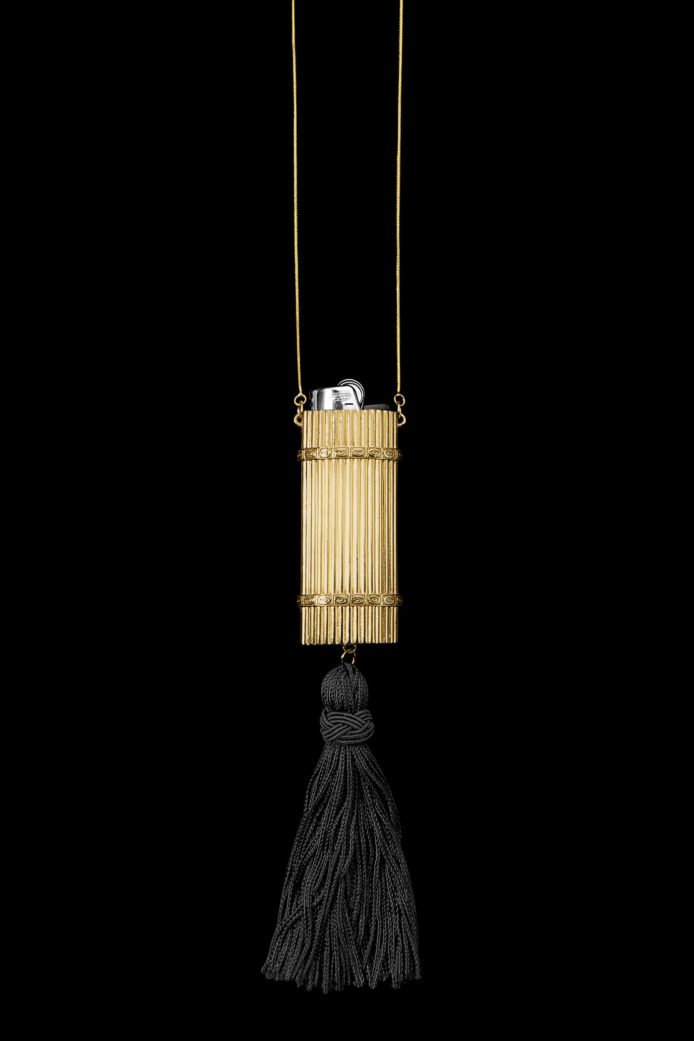 Deco Lighter Pendant in Gold