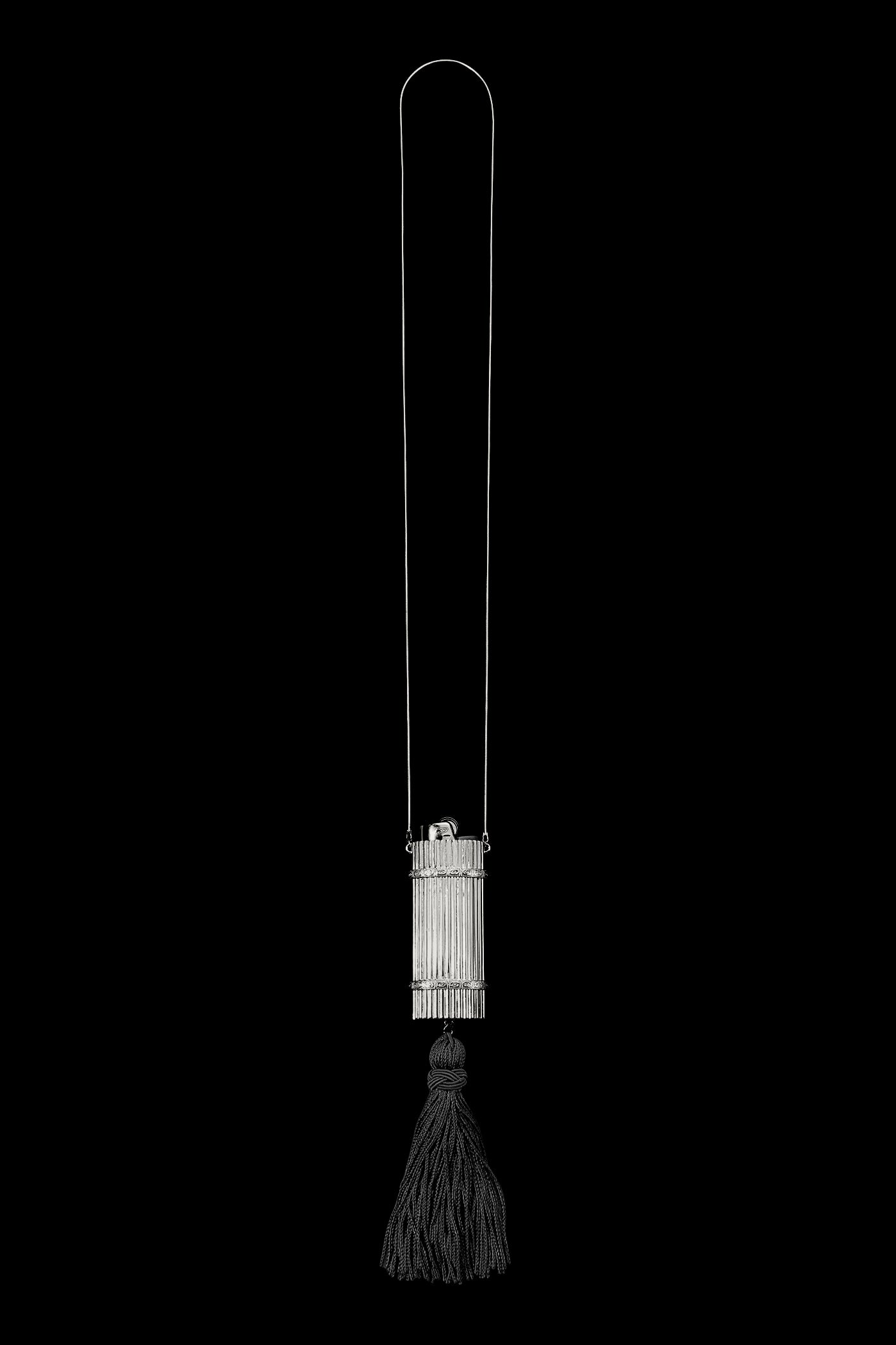 Deco Lighter Pendant in Silver