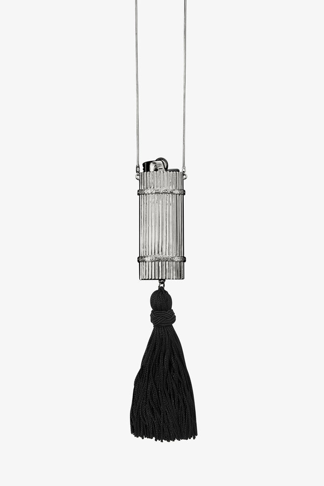Deco Lighter Pendant in Silver