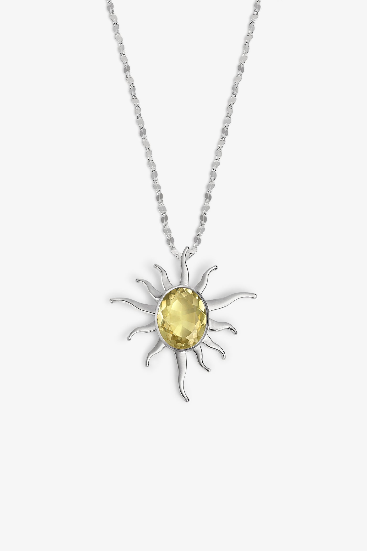 Iris Pendant in Silver
