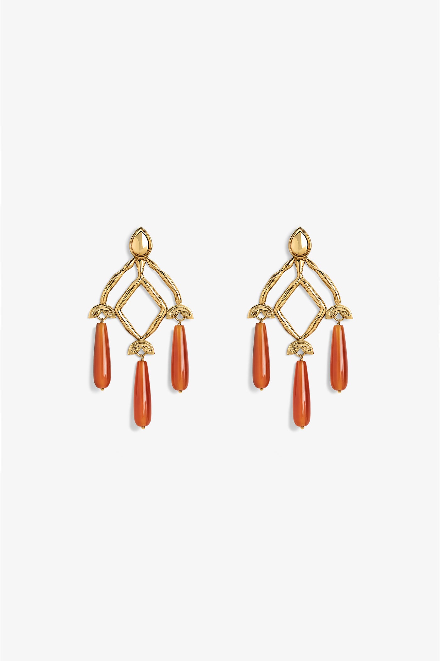 Sienna Carnelian Earrings