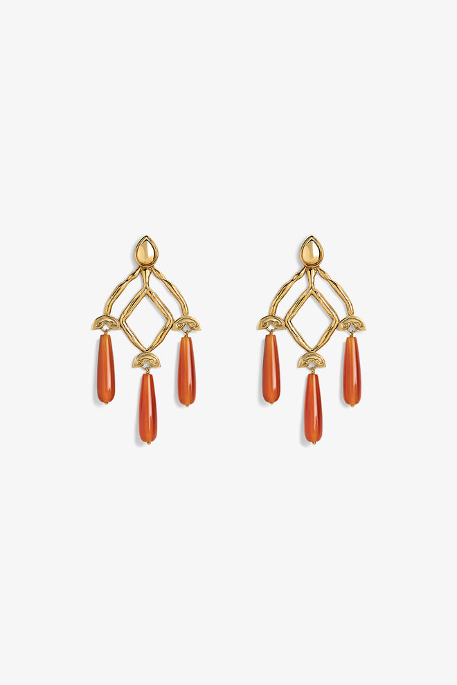Sienna Carnelian Earrings