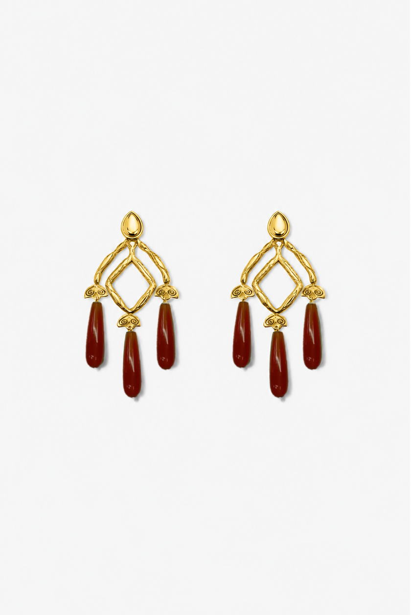 Sienna Carnelian Earrings